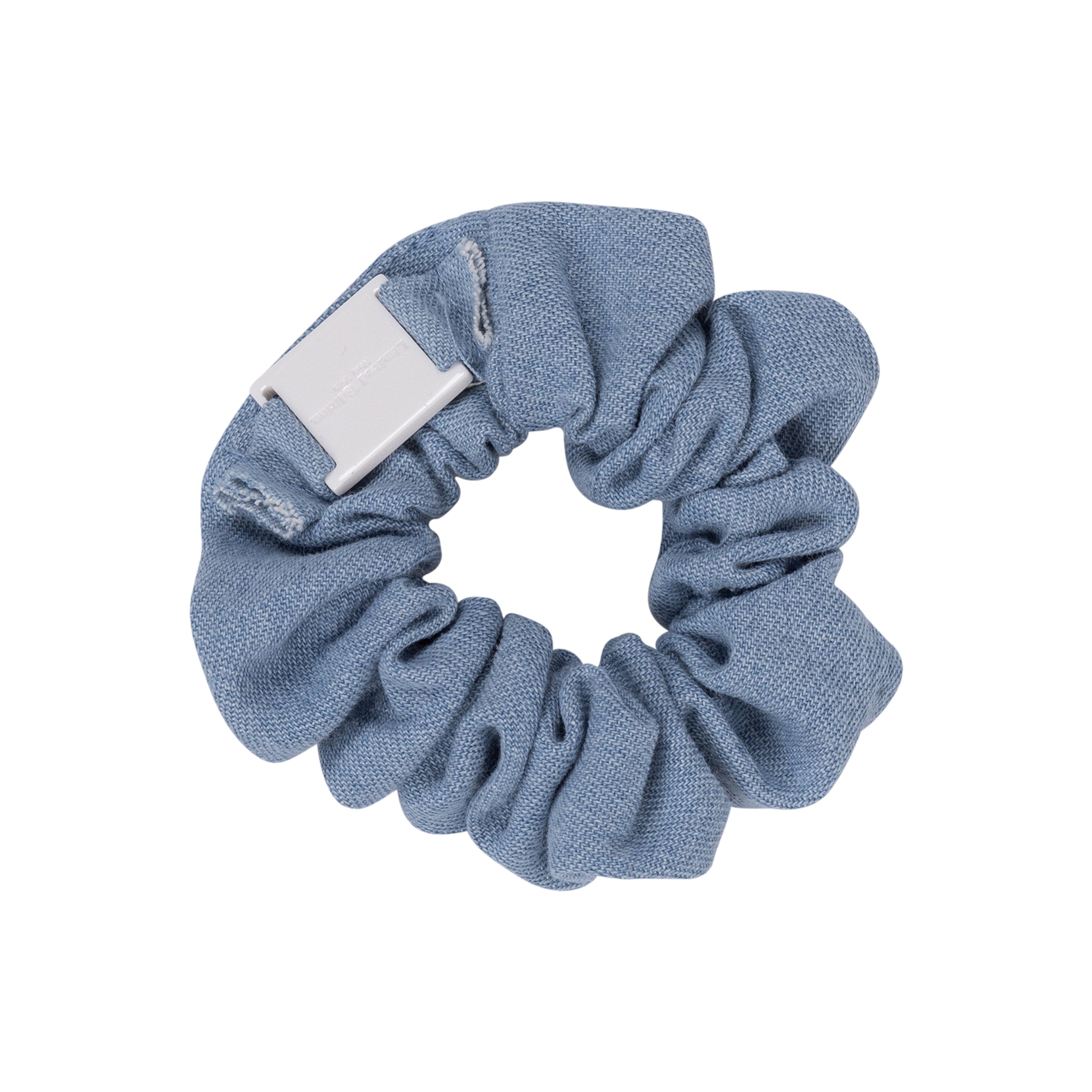 Limited Edition Light Jean/White Scrunchie