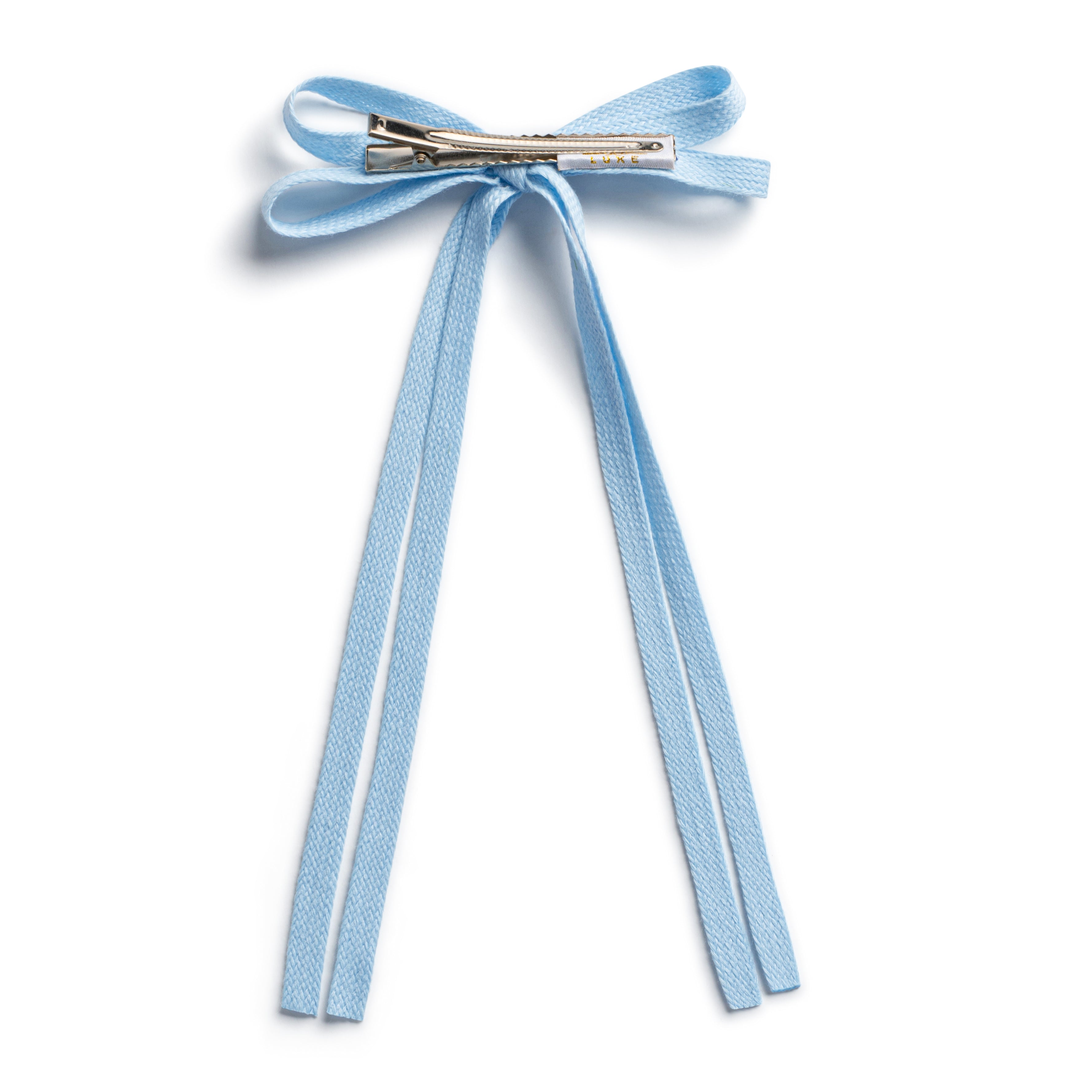 Halo Luxe Powder Blue Long Tail Twill Clip