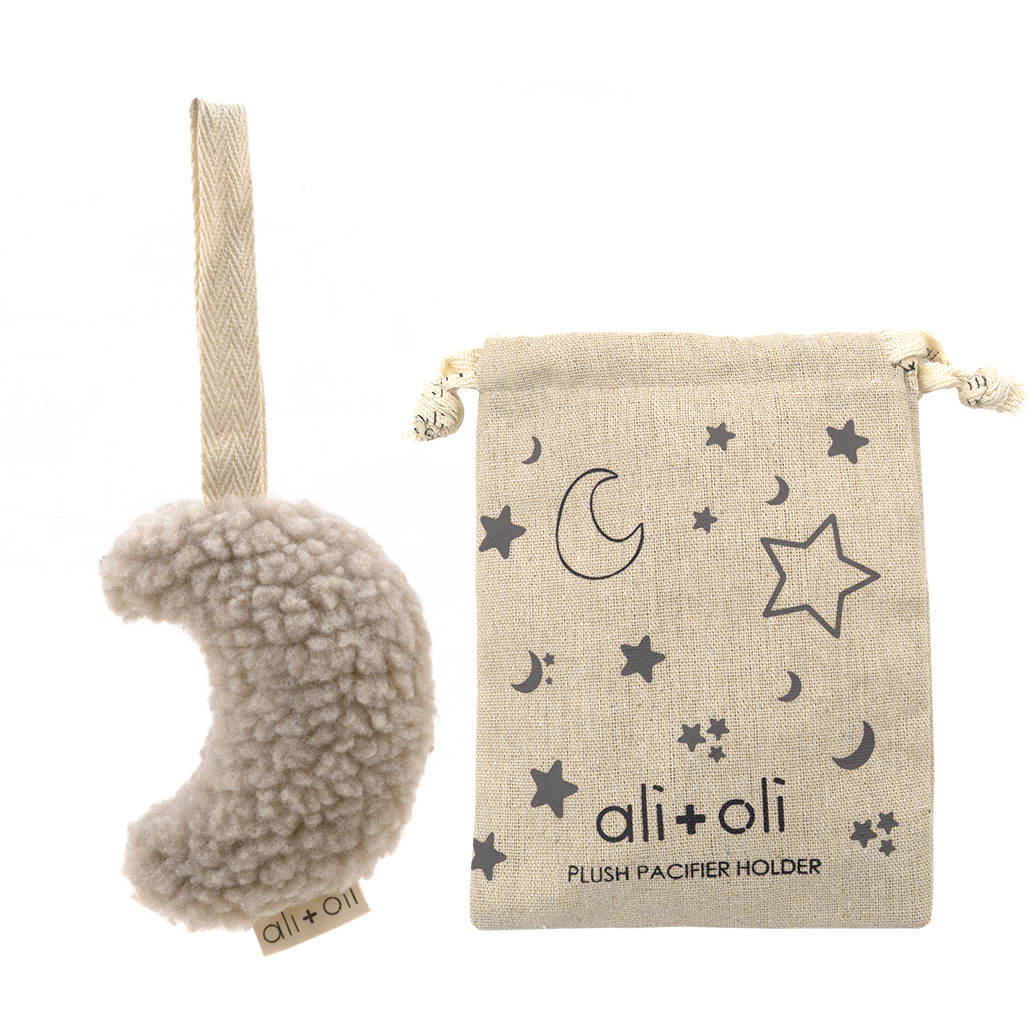 Ali + Oli Sand Moon Pacifier Holder