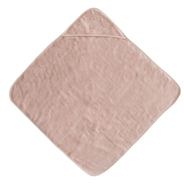Mushie Blush Organic Cotton Baby Hooded Towel