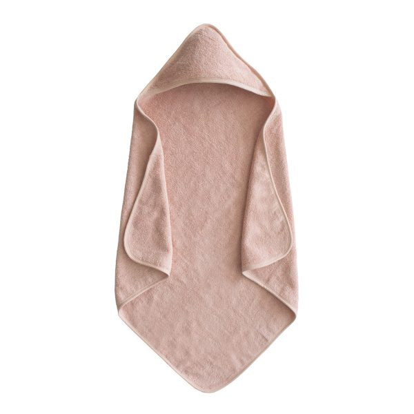 Mushie Blush Organic Cotton Baby Hooded Towel