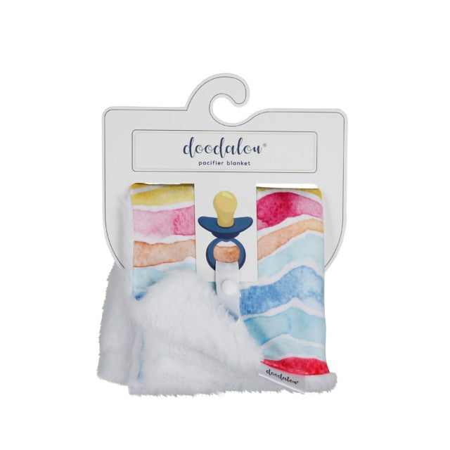 Doodalou WaterColor Sunset Pacifier Blanket