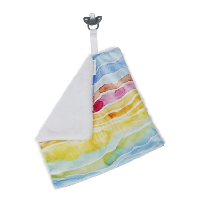 Doodalou WaterColor Sunset Pacifier Blanket