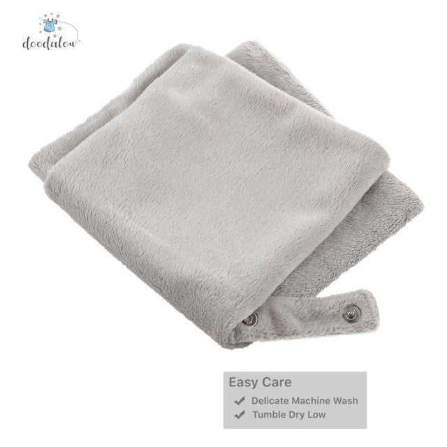 Doodalou Grey Pacifier Blanket
