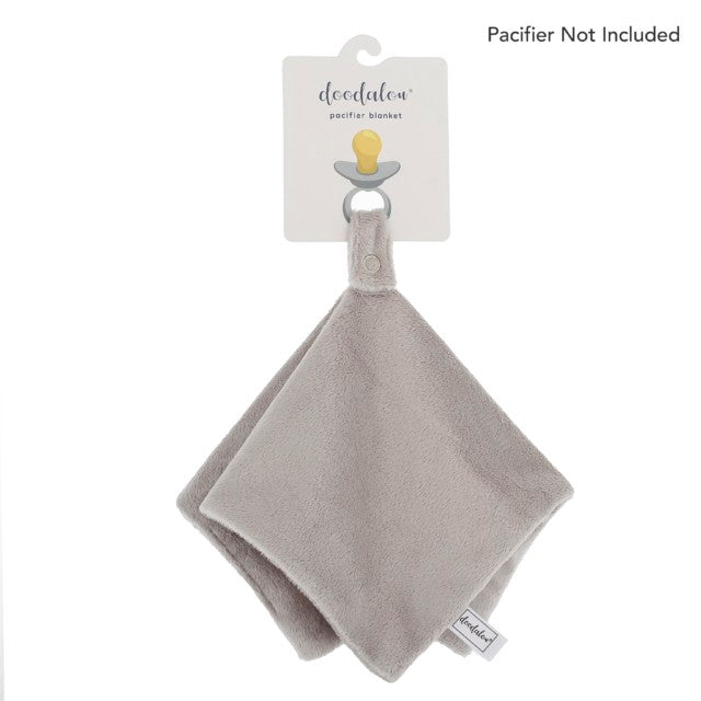 Doodalou Grey Pacifier Blanket