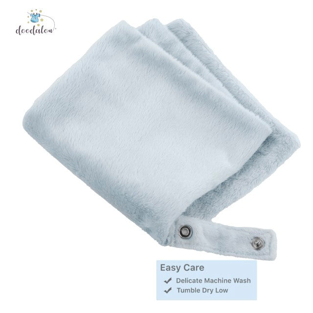 Doodalou Light Blue Pacifier Blanket