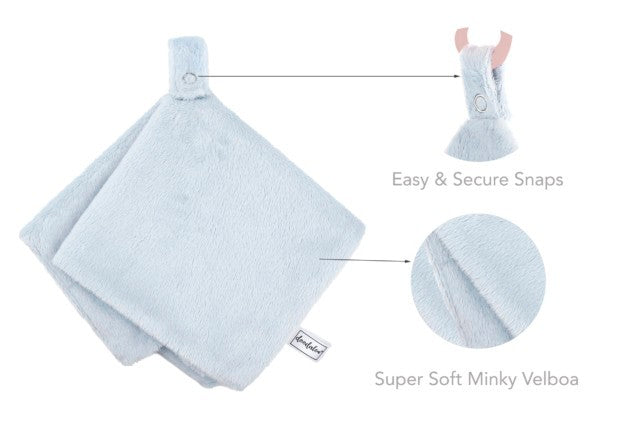 Doodalou Light Blue Pacifier Blanket