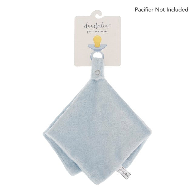 Doodalou Light Blue Pacifier Blanket