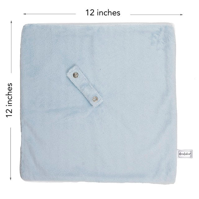 Doodalou Light Blue Pacifier Blanket