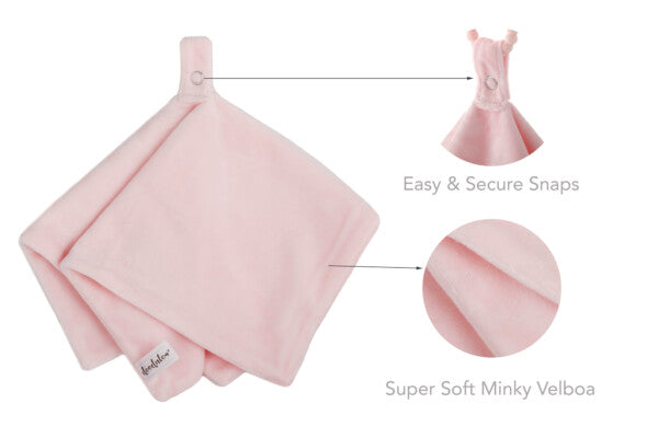 Doodalou Light Pink Pacifier Blanket