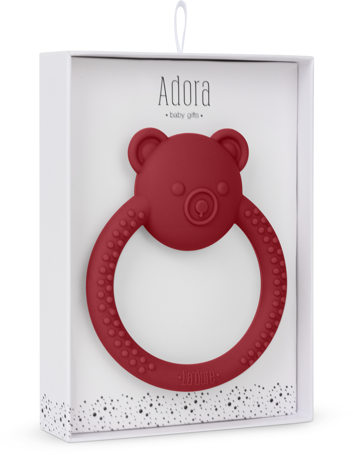 Adora Scarlet Bebe Bear Teether